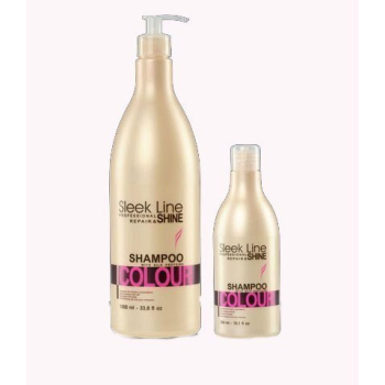 SZAMPON SLEEK LINE COLOUR Z JEDWABIEM 300ML   